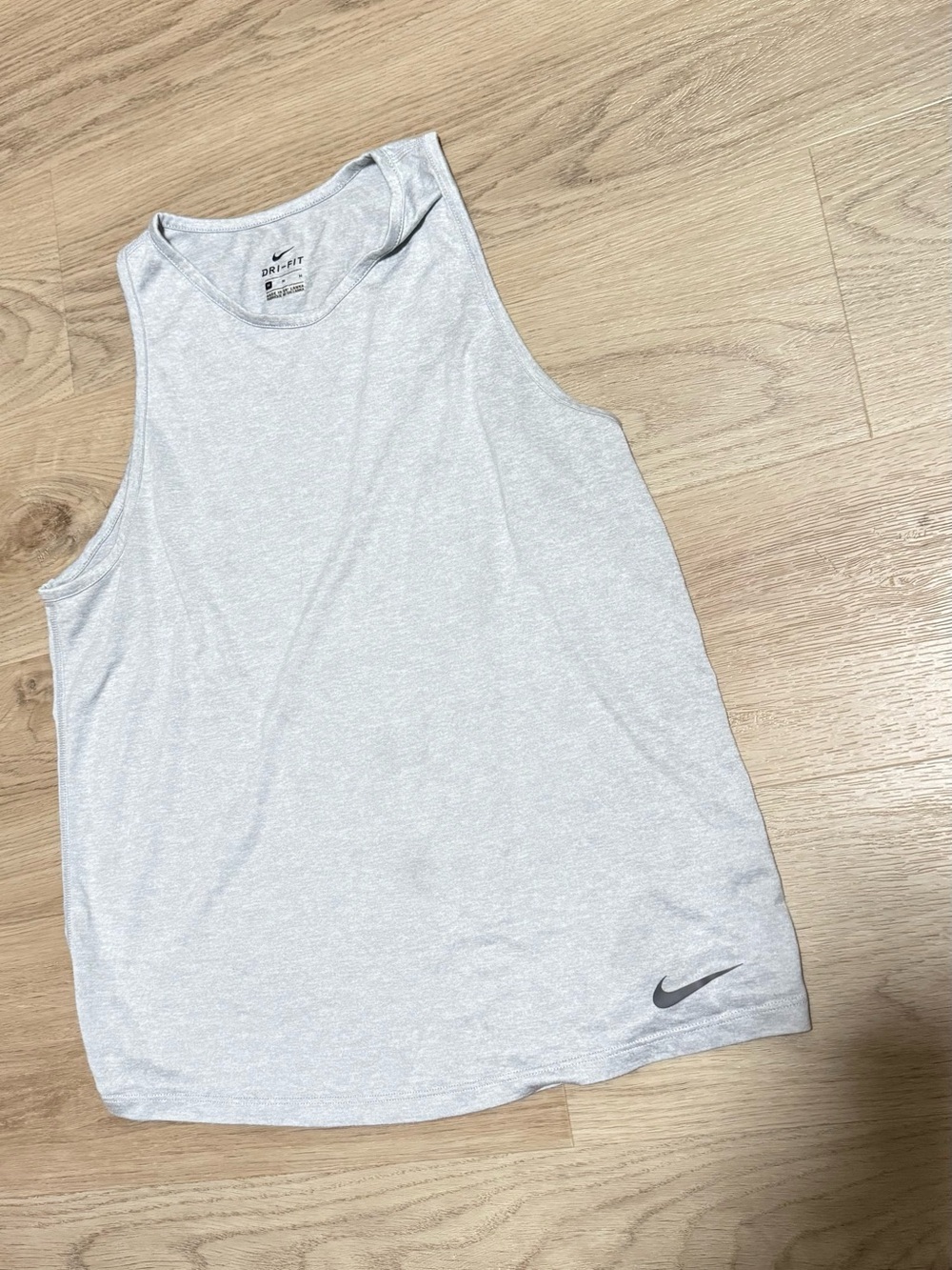 Nike Women’s Light Gray Dri-FIT Athletic Tank
